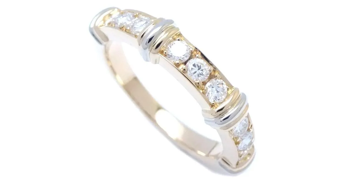 Anillo Cartier Contessa con media banda de diamantes Amarillo 