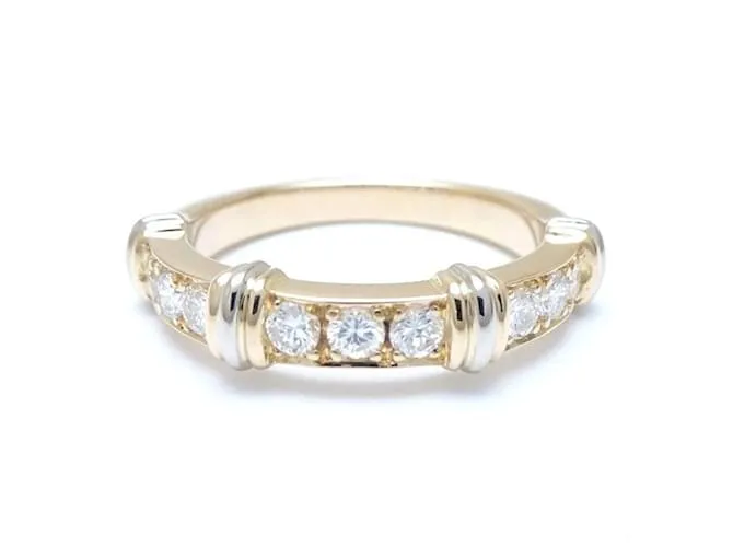 Anillo Cartier Contessa con media banda de diamantes Amarillo 