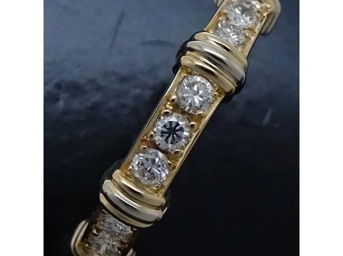 Anillo Cartier Contessa con media banda de diamantes Amarillo 