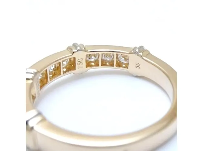 Anillo Cartier Contessa con media banda de diamantes Amarillo 