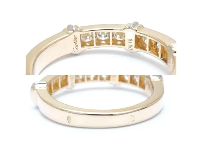 Anillo Cartier Contessa con media banda de diamantes Amarillo 
