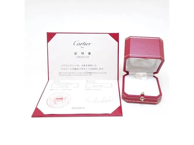 Anillo Cartier Contessa con media banda de diamantes Amarillo 