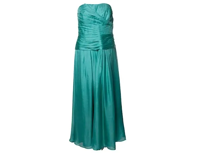 Autre Marque HUGO BOSS BLACK LABEL, vestido corsé sin tirantes Verde 