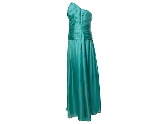 Autre Marque HUGO BOSS BLACK LABEL, vestido corsé sin tirantes Verde 