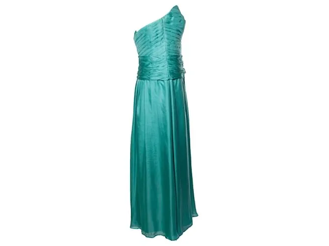 Autre Marque HUGO BOSS BLACK LABEL, vestido corsé sin tirantes Verde 