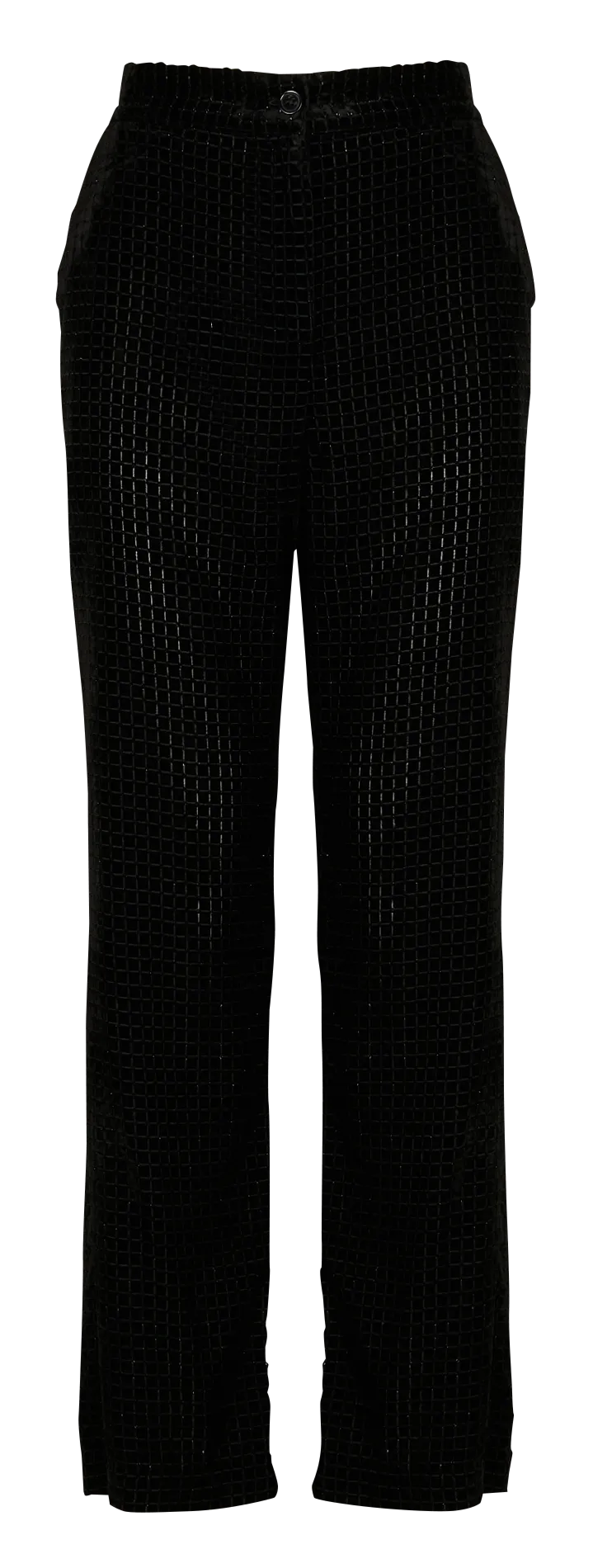 BERENICE PENELOPPE  PANTALON DROIT IMPRIMé EN NEGRO