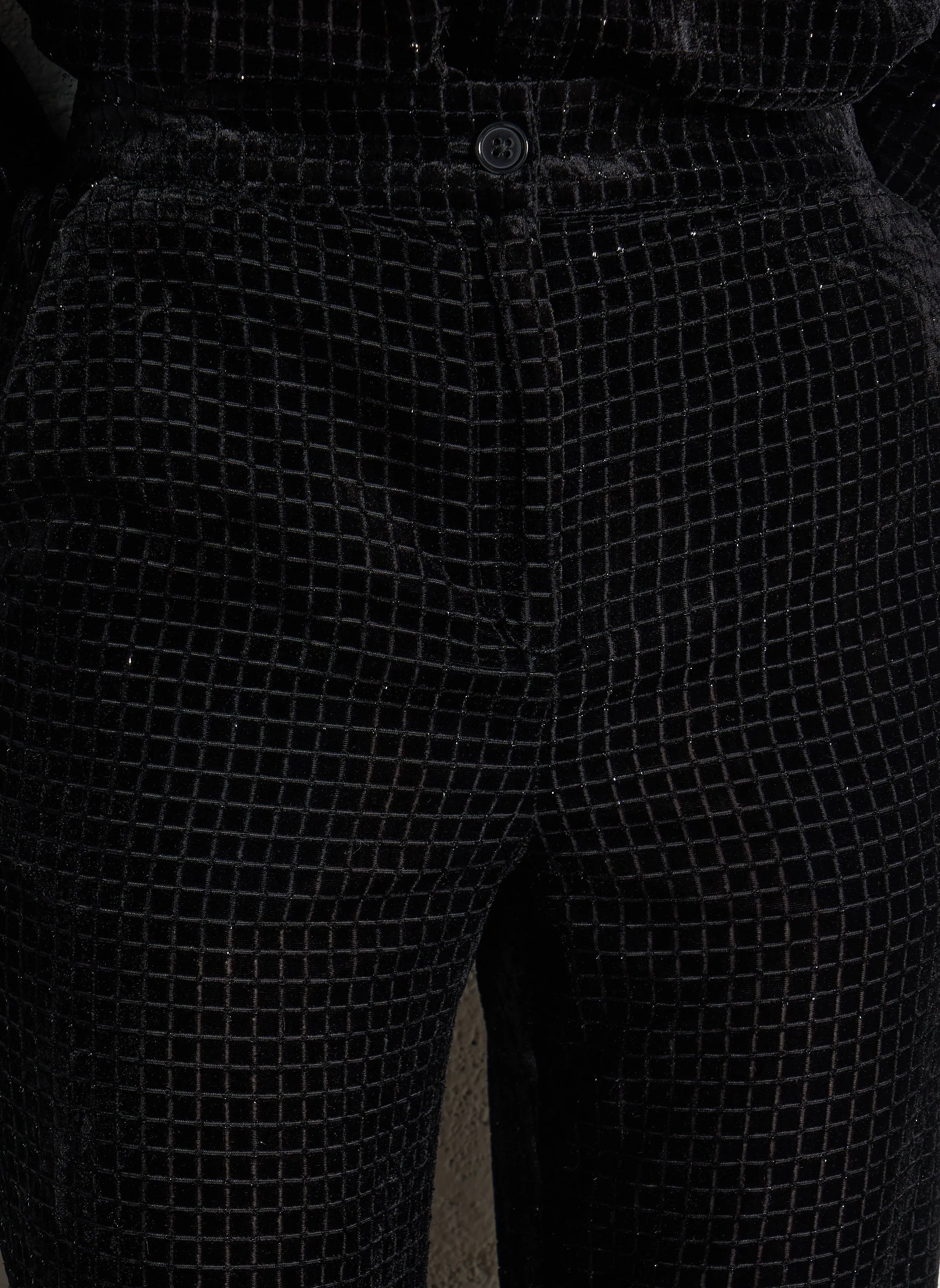 BERENICE PENELOPPE  PANTALON DROIT IMPRIMé EN NEGRO