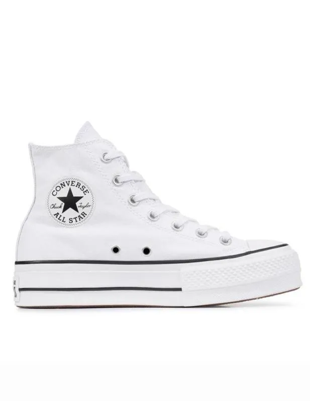 Converse Cuck Taylor All Star Plataforma Blanco Lona