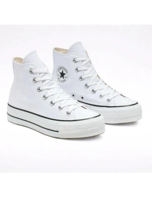 Converse Cuck Taylor All Star Plataforma Blanco Lona