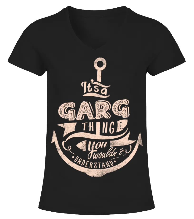GARG NAME  IT'S A GARG THING CAMISETA CUELLO PICO MUJER
