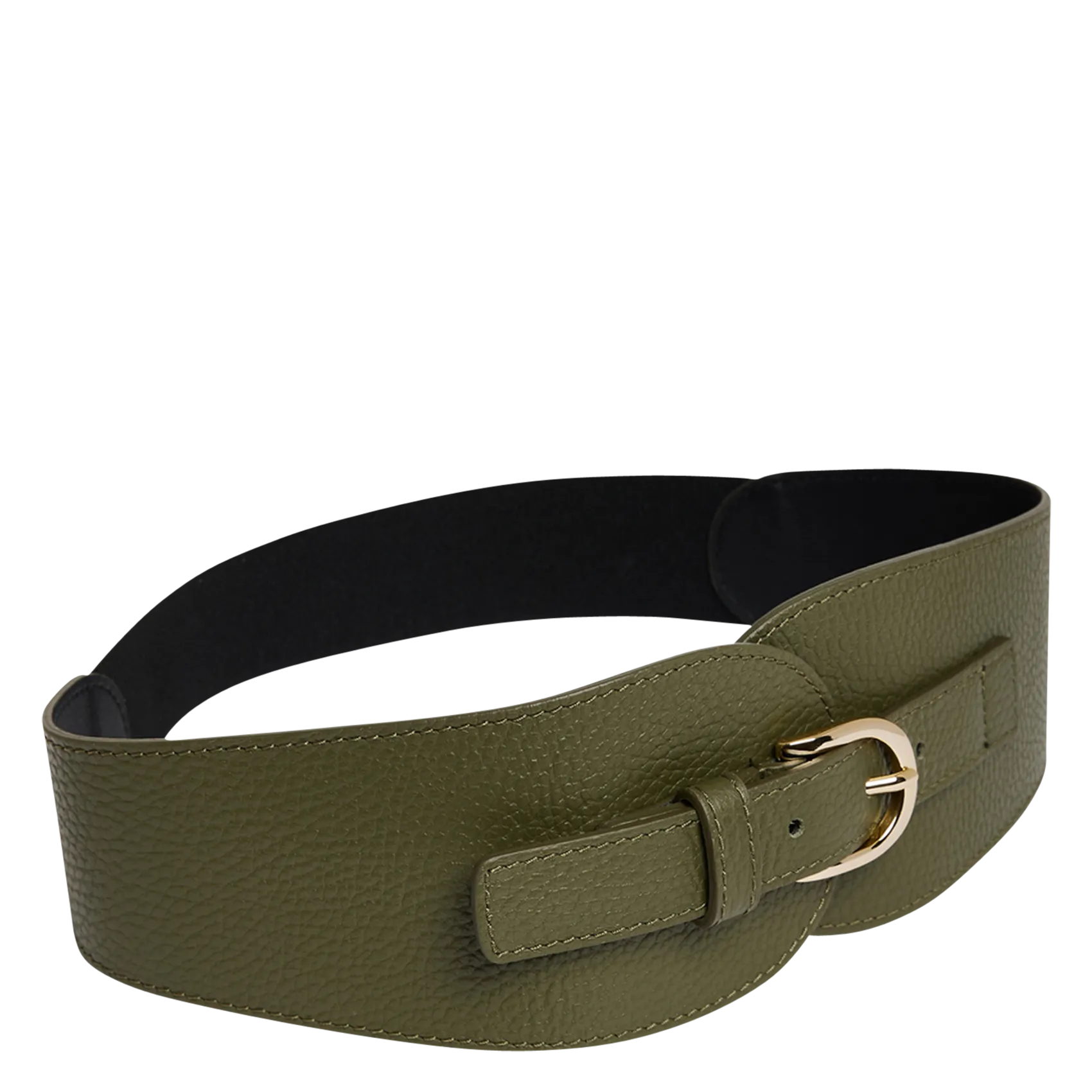 GERARD DAREL OLYMPE  CINTURóN CORSé DE PIEL EN VERDE