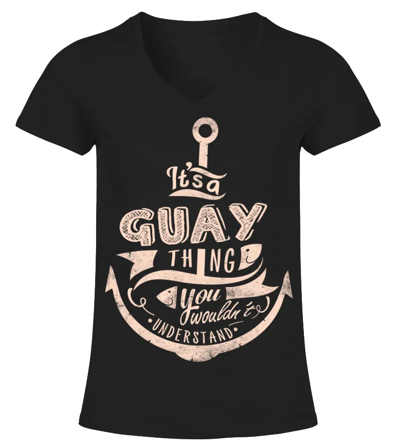 GUAY NAME  IT'S A GUAY THING CAMISETA CUELLO PICO MUJER