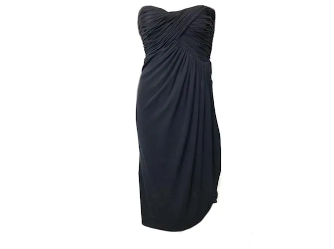 La Perla vestido sin tirantes con corsé Azul 
