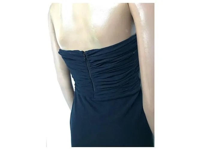 La Perla vestido sin tirantes con corsé Azul 