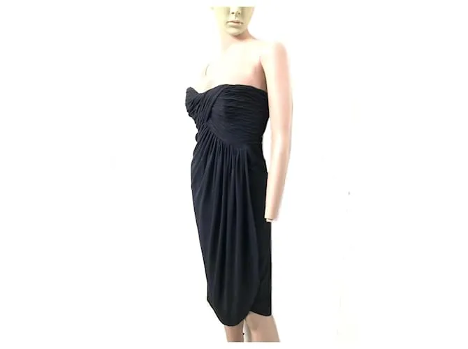 La Perla vestido sin tirantes con corsé Azul 