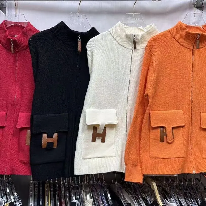Lazy wind collar color sólido suéter abrigo femenino principios de otoño nuevo casual suelto Joker tejido cardigan versión corea