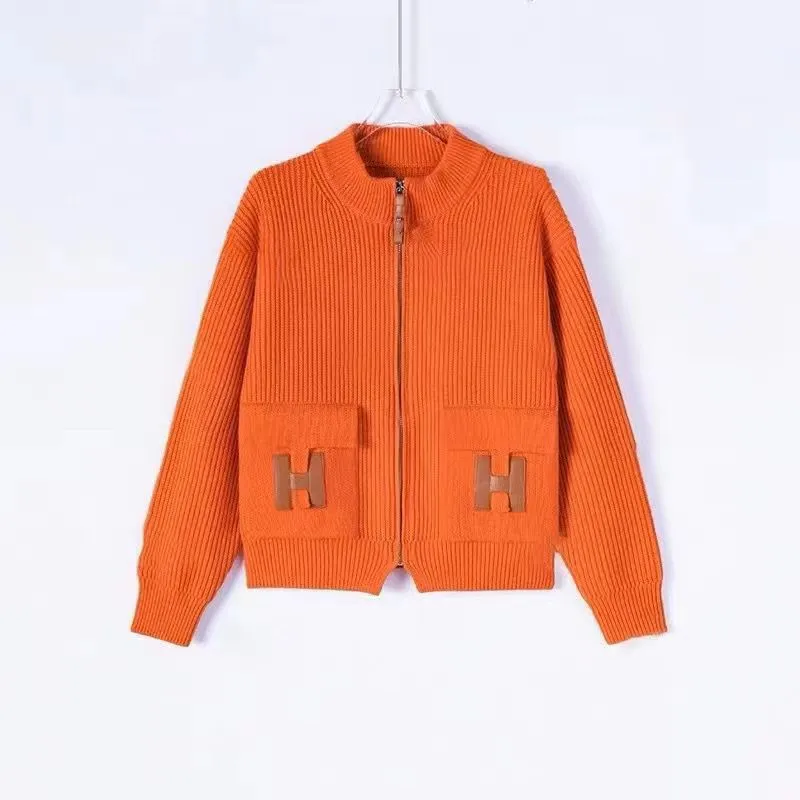 Lazy wind collar color sólido suéter abrigo femenino principios de otoño nuevo casual suelto Joker tejido cardigan versión corea