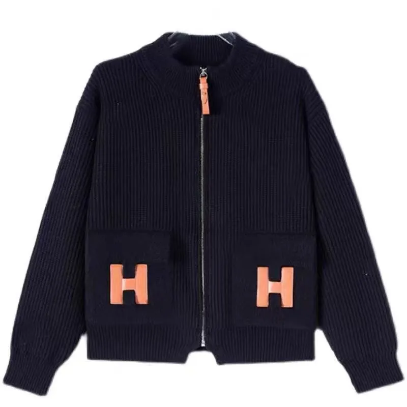 Lazy wind collar color sólido suéter abrigo femenino principios de otoño nuevo casual suelto Joker tejido cardigan versión corea