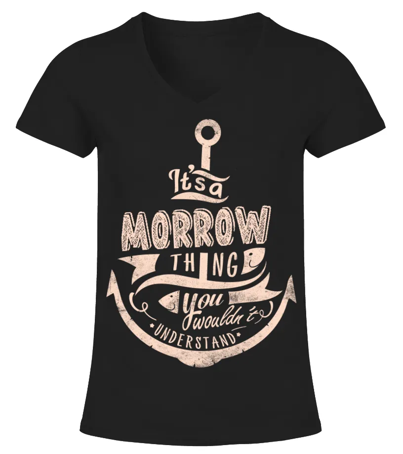 MORROW NAME  IT'S A MORROW THING CAMISETA CUELLO PICO MUJER