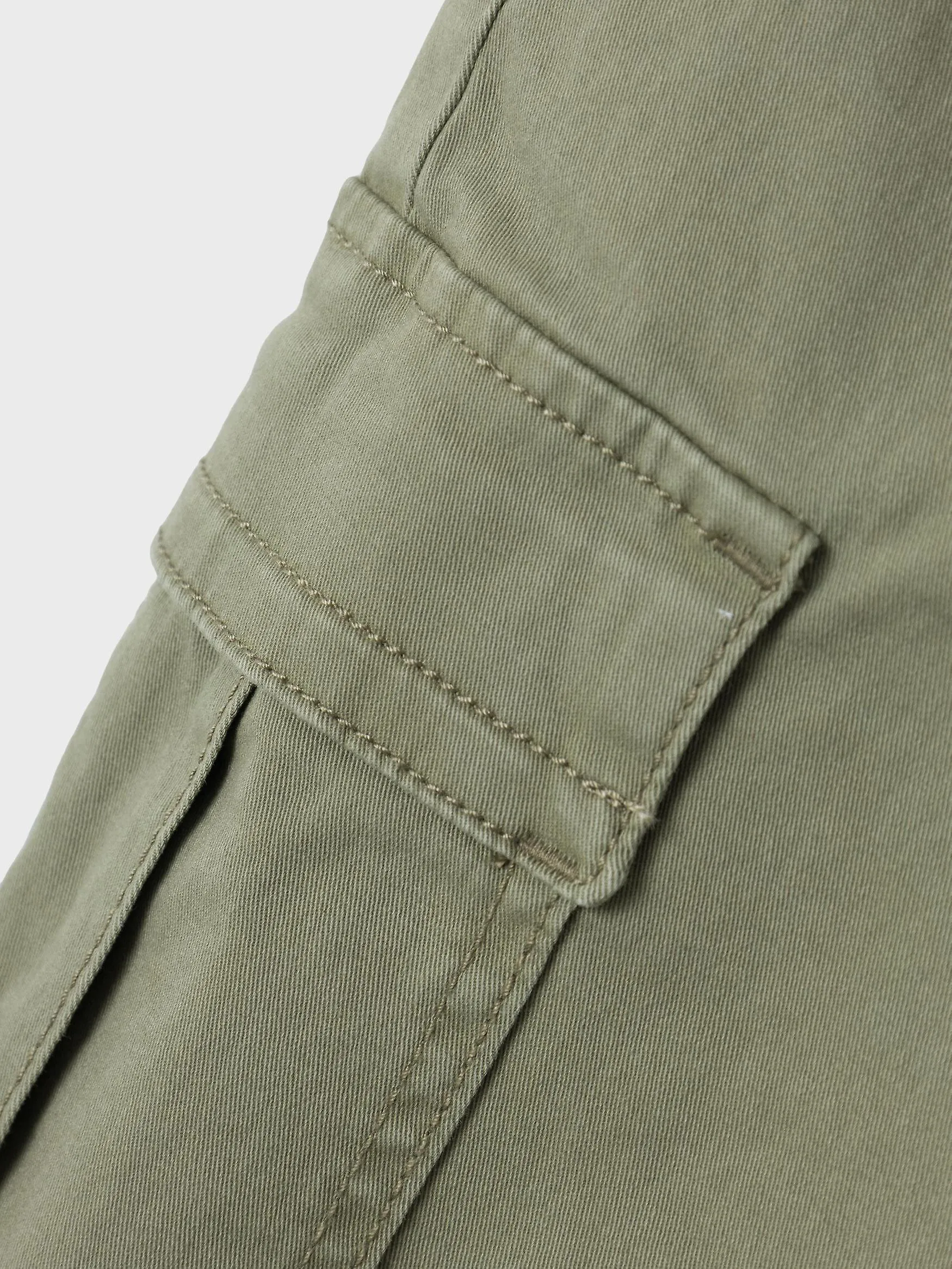 NAME IT Mädchen Cargo Stoffhose Stretch Chino High Waist Denim Pants NKFROSE