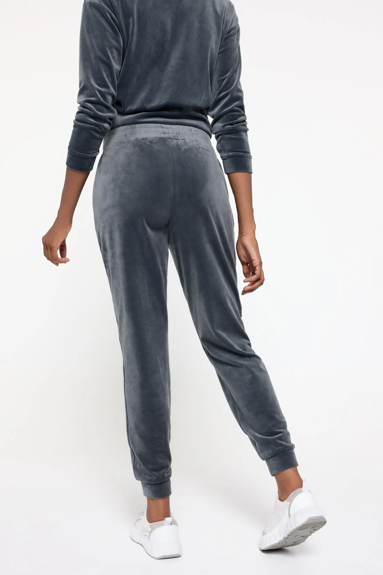 Only Play Pantalones jogger de terciopelo