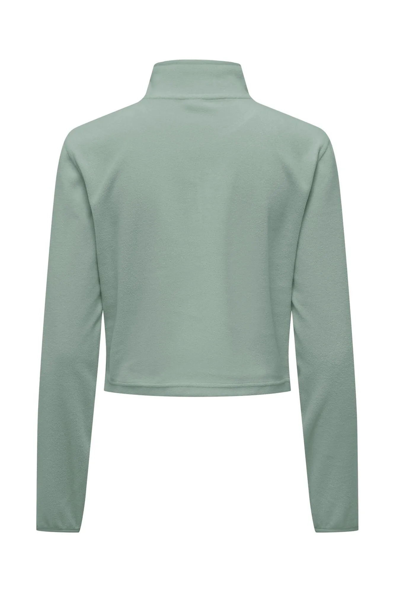 Only Play Sudadera corta con cuello con cremallera