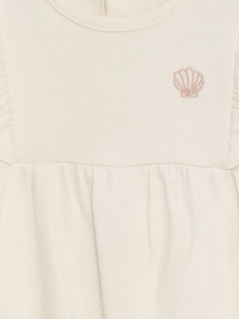 PIJAMA TIPO PELELE PARA BEBé LIGERO  BLANCO