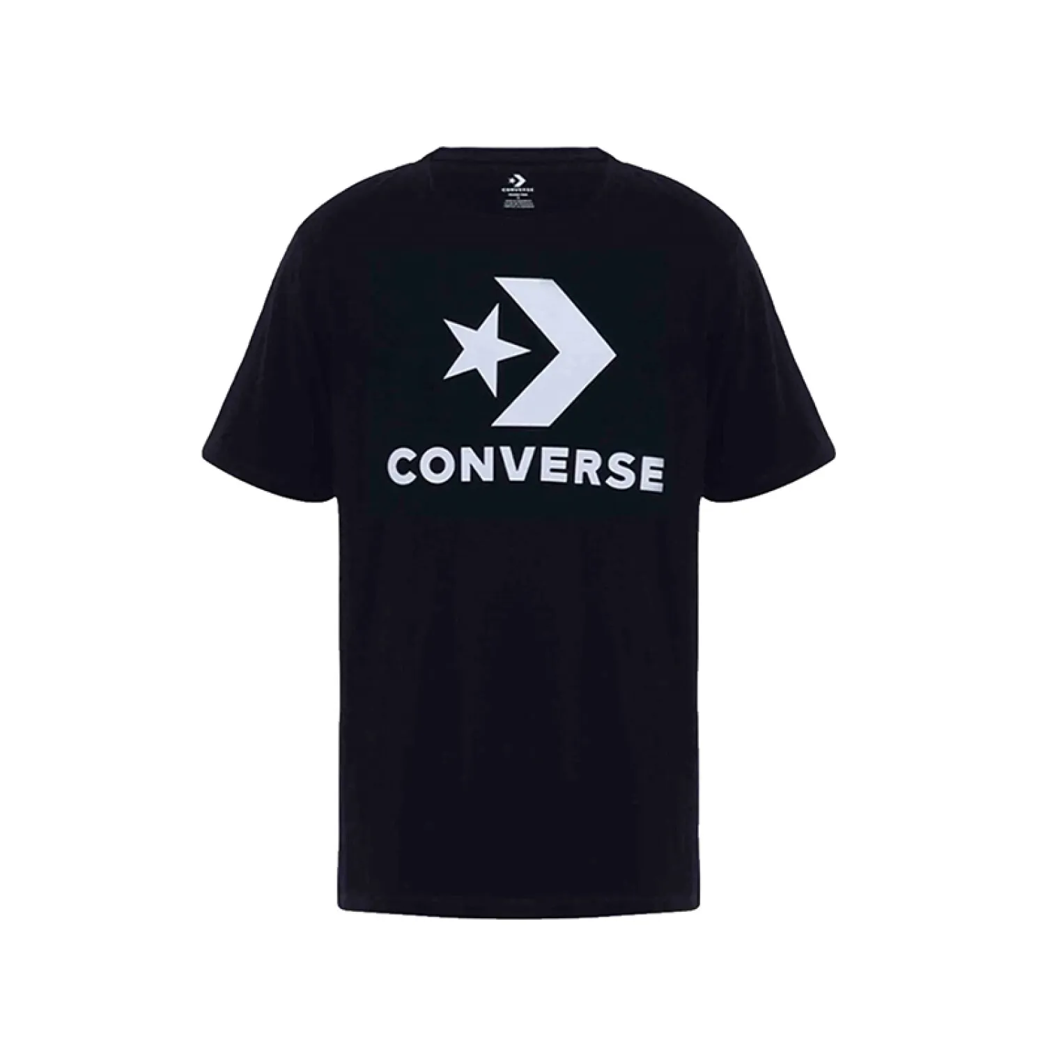 REMERA CONVERSE LOGO STAR CHEV  NEGRO