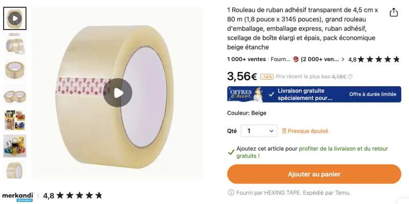 ROLLOS ADHESIVOS DE HOLGURA CINTA TRANSPARENTE nuevo