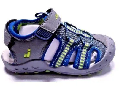 SANDALIAS JOLUVI CROSS NIÑOS . GRIS PERLALIMA . 235285