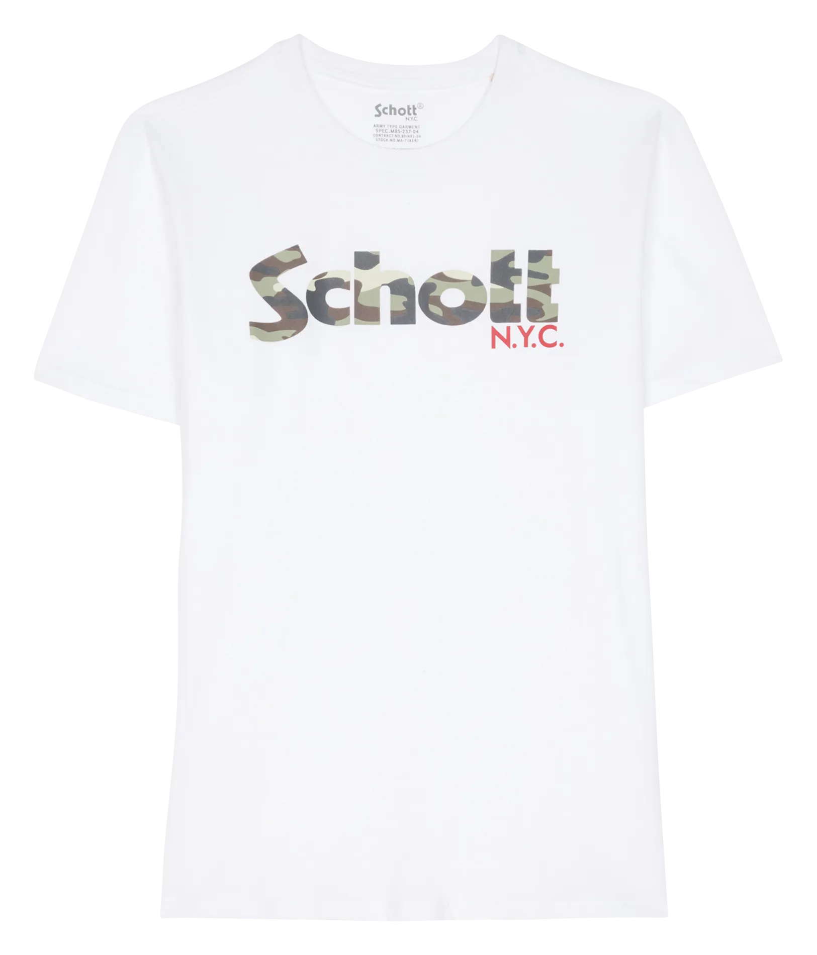 SCHOTT Camiseta en blanco