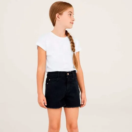 Short niña denim negro Name it