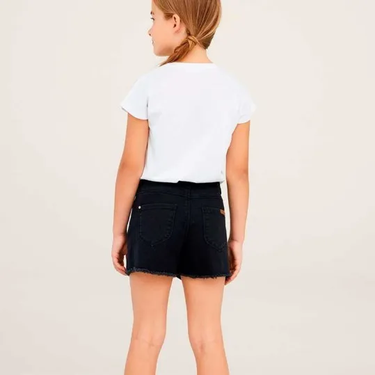 Short niña denim negro Name it