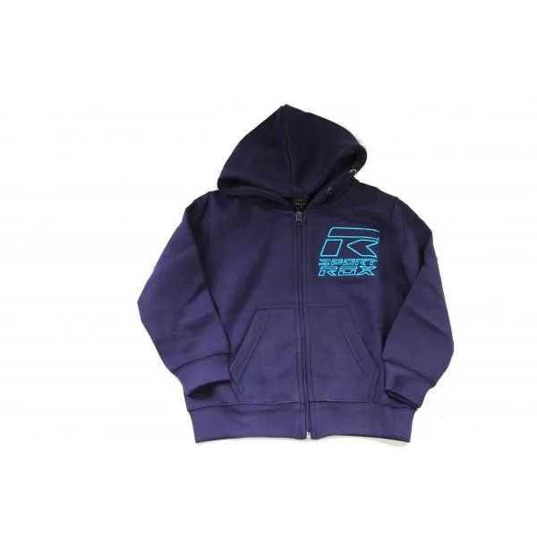 SUDADERA HOMBRE ROX RPERENNE, CON CREMALLERA Y CAPUCHA. MARINO 