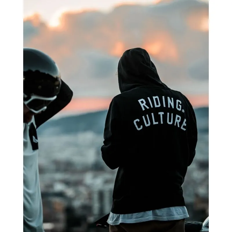 SUDADERA NEGRA CON CREMALLERA  RIDING CULTURE