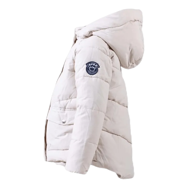 Svea Short Padded Junior Jacket White
