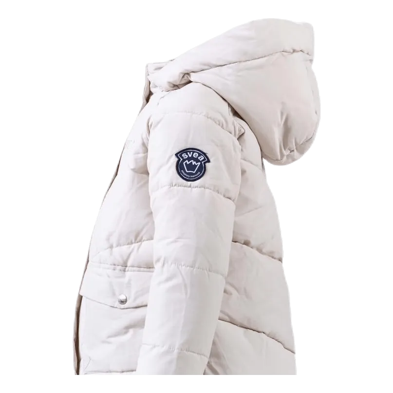 Svea Short Padded Junior Jacket White
