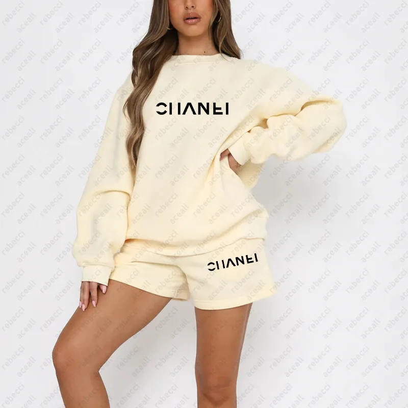 Sweats de sudadera de cuello redondo casual Juego de otoño nuevo color sólido Juicito Juguetista Diseñador suelto de dos piezas 