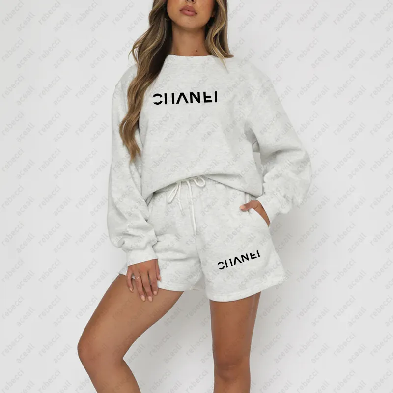 Sweats de sudadera de cuello redondo casual Juego de otoño nuevo color sólido Juicito Juguetista Diseñador suelto de dos piezas 