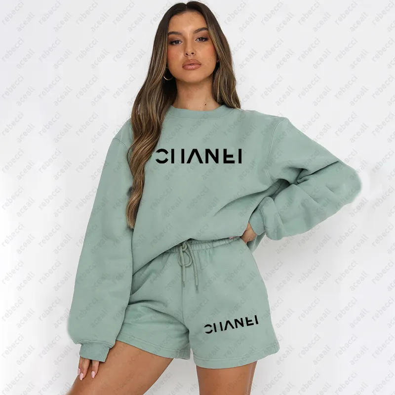Sweats de sudadera de cuello redondo casual Juego de otoño nuevo color sólido Juicito Juguetista Diseñador suelto de dos piezas 