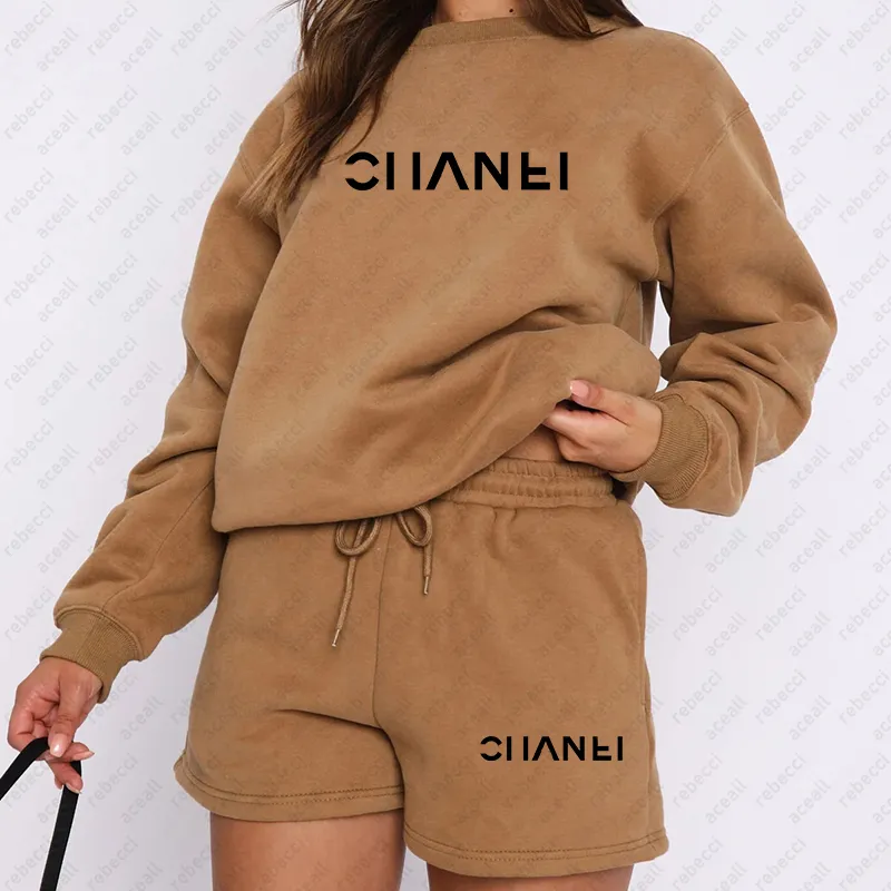 Sweats de sudadera de cuello redondo casual Juego de otoño nuevo color sólido Juicito Juguetista Diseñador suelto de dos piezas 