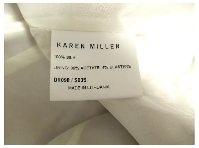 Vestido corsé con cordones de Karen Millen Beige 