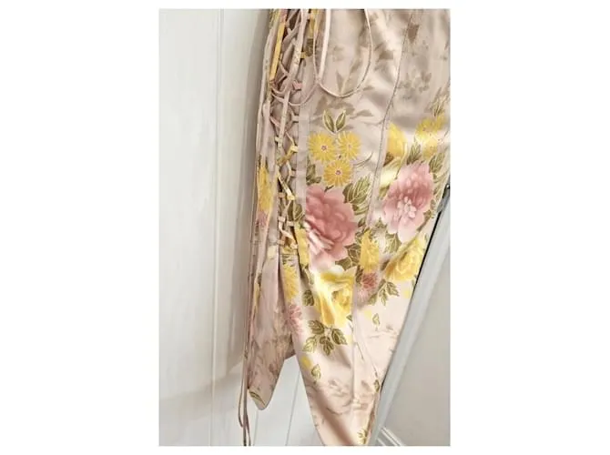 Vestido corsé con cordones de Karen Millen Beige 