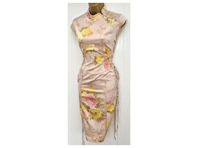 Vestido corsé con cordones de Karen Millen Beige 