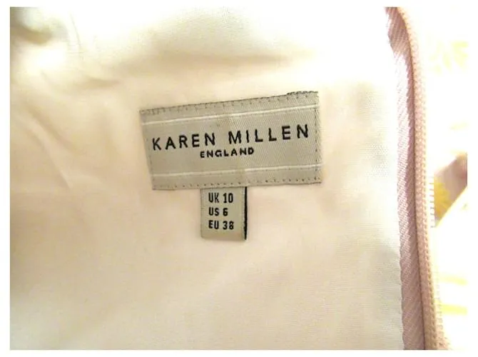 Vestido corsé con cordones de Karen Millen Beige 
