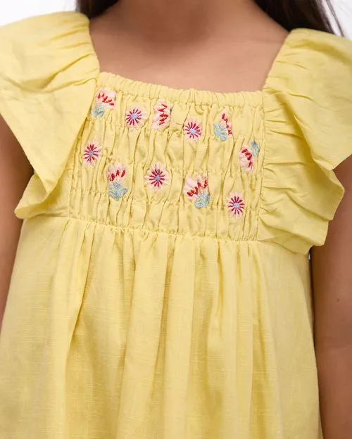 Vestido Niña Minerva Amarillo Primrose