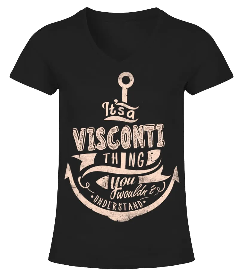 VISCONTI NAME  IT'S A VISCONTI THING CAMISETA CUELLO PICO MUJER