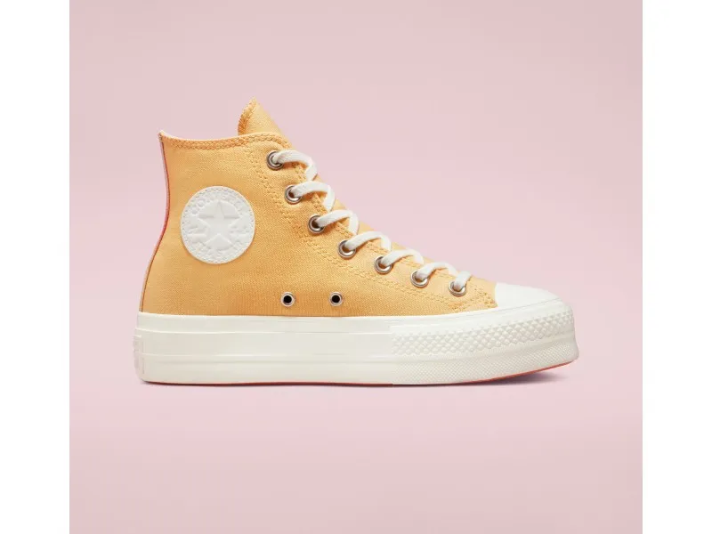 ZAPATILLA CONVERSE CHUCK TAYLOR ALL STAR LIFT PLATAFORM HI A02589C EN COLOR CYBER MANGO