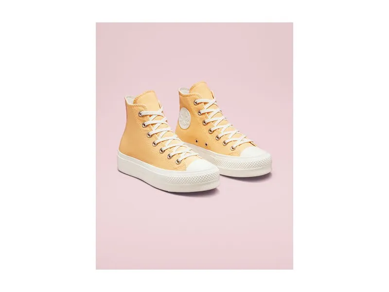 ZAPATILLA CONVERSE CHUCK TAYLOR ALL STAR LIFT PLATAFORM HI A02589C EN COLOR CYBER MANGO