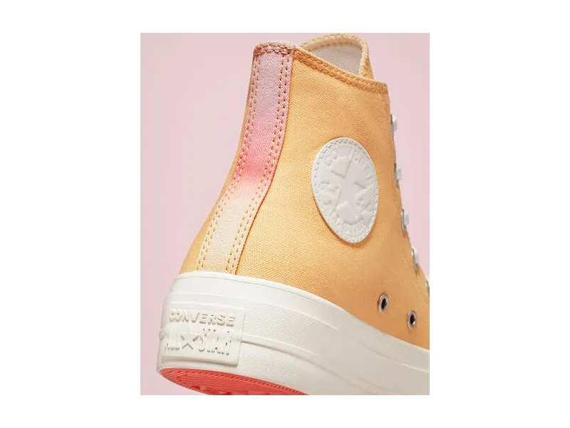 ZAPATILLA CONVERSE CHUCK TAYLOR ALL STAR LIFT PLATAFORM HI A02589C EN COLOR CYBER MANGO